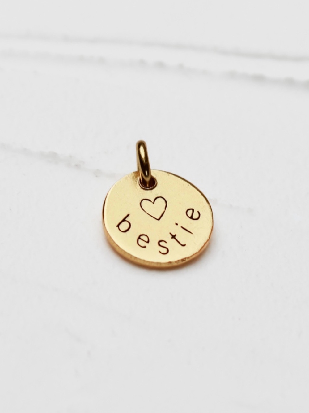Gold 'Bestie'  charm